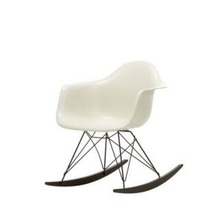 Vitra Eames Plastic Armchair RAR avec coussin d’assise – noir – gris foncé – Érable foncé – light grey