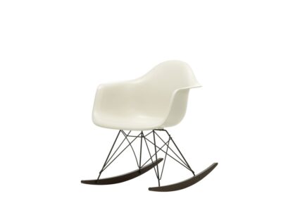Vitra Eames Plastic Armchair RAR avec coussin d’assise – noir – gris foncé – Érable foncé – light grey