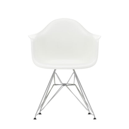 Vitra DAR Eames Plastic Armchair – chromé – blanc
