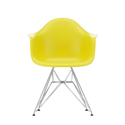 Vitra DAR Eames Plastic Armchair – sunlight – chromé