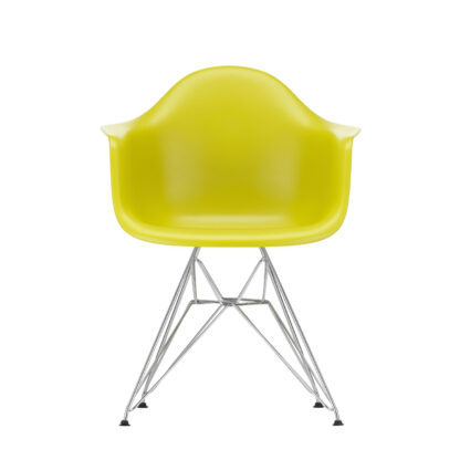 Vitra DAR Eames Plastic Armchair – moutarde – chromé