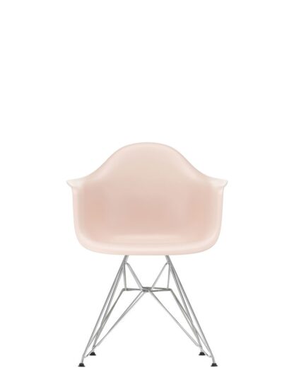 Vitra DAR avec assise rembourrée – pale rose – Hopsak – rouge/cognac – 46 cm nouvelle hauteur (standard)