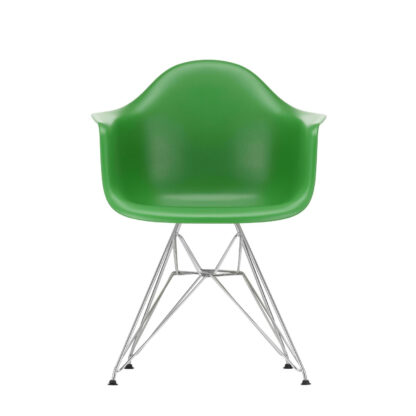Vitra DAR Eames Plastic Armchair – vert – chromé