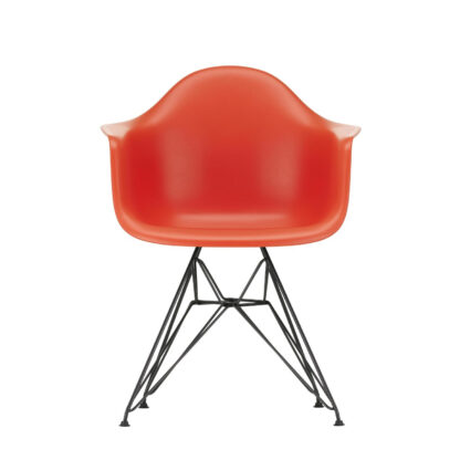Vitra DAR Eames Plastic Armchair – poppy red – noir