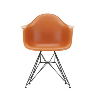 Vitra DAR Eames Plastic Armchair – rusty orange – noir