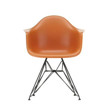 Vitra DAR Eames Plastic Armchair – rusty orange – noir
