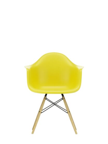 Vitra DAW avec assise rembourrée – sunlight – érable jaune – Hopsak – noir