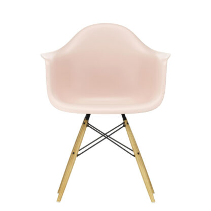 Vitra DAW Eames Plastic Armchair – pale rose – érable jaune