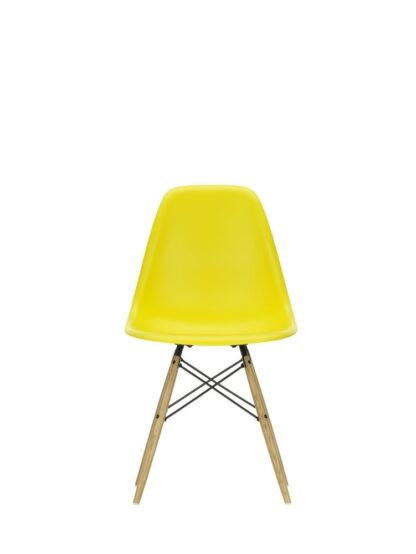 Vitra DSW avec assise rembourrée – sunlight – érable jaune – Hopsak – noir