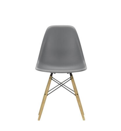 Vitra DSW Eames Plastic Sidechair – granite grey – Frêne couleur miel