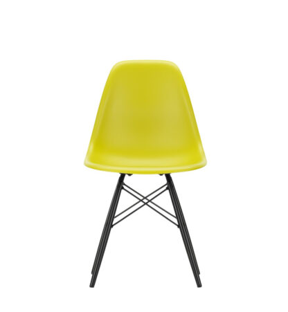 Vitra DSW Eames Plastic Sidechair – moutarde – érable noir