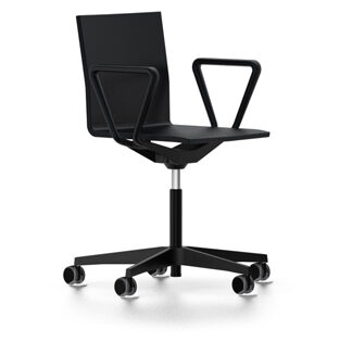 Vitra 04 Chaise de bureau – basic dark – avec accoudoirs