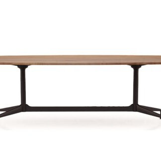 Vitra Eames Segmented Table Dining Bootsform – Noyer américain massif, huilé – noir profond – 220 cm