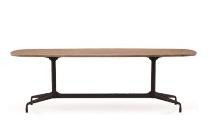 Vitra Eames Segmented Table Dining Bootsform – Noyer américain massif, huilé – noir profond – 240 cm