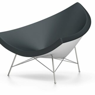 Vitra Coconut Chair – Cuir asphalte
