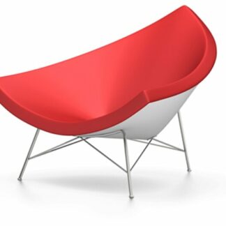 Vitra Coconut Chair – Cuir rouge
