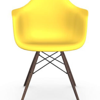 Vitra DAW Eames Plastic Armchair – sunlight – érable foncé