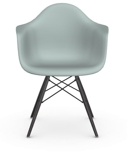 Vitra DAW Eames Plastic Armchair – light grey – érable noir