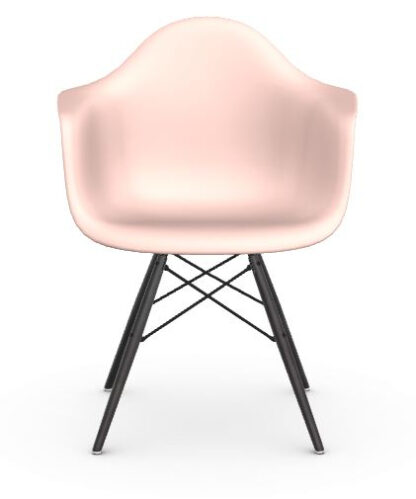 Vitra DAW Eames Plastic Armchair – pale rose – érable noir