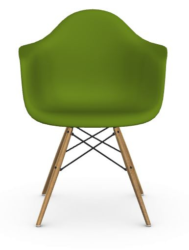 Vitra DAW Eames Plastic Armchair – forest – Frêne couleur miel