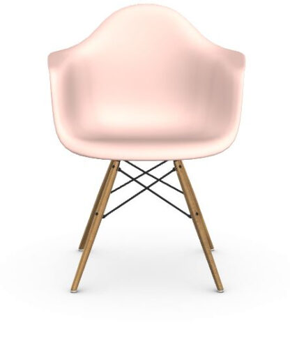 Vitra DAW Eames Plastic Armchair – pale rose – Frêne couleur miel