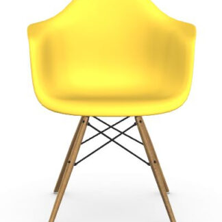 Vitra DAW Eames Plastic Armchair – sunlight – Frêne couleur miel