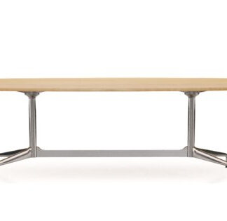 Vitra Eames Segmented Table Dining Bootsform – Chêne massif nature huilé – chrome brillant – 240 cm