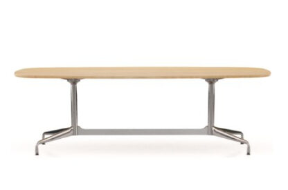 Vitra Eames Segmented Table Dining Bootsform – Chêne massif nature huilé – chrome brillant – 220 cm