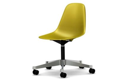 Vitra Chaise de bureau Eames Plastic Side PSCC – moutarde