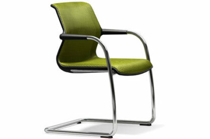 Vitra Chaise cantilever Unix Chair – Diamond Mesh avocat – noir