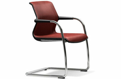 Vitra Chaise cantilever Unix Chair – Diamond Mesh roche – noir
