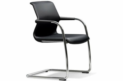 Vitra Chaise cantilever Unix Chair – Silk Mesh nero – noir