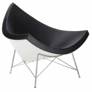 Vitra Coconut Chair – Cuir nero
